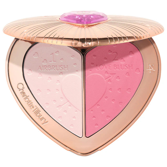 CHARLOTTE TILBURY AIRBRUSH FLAWLESS FINISH BRIGHTENING AND BLUSH PALETTE