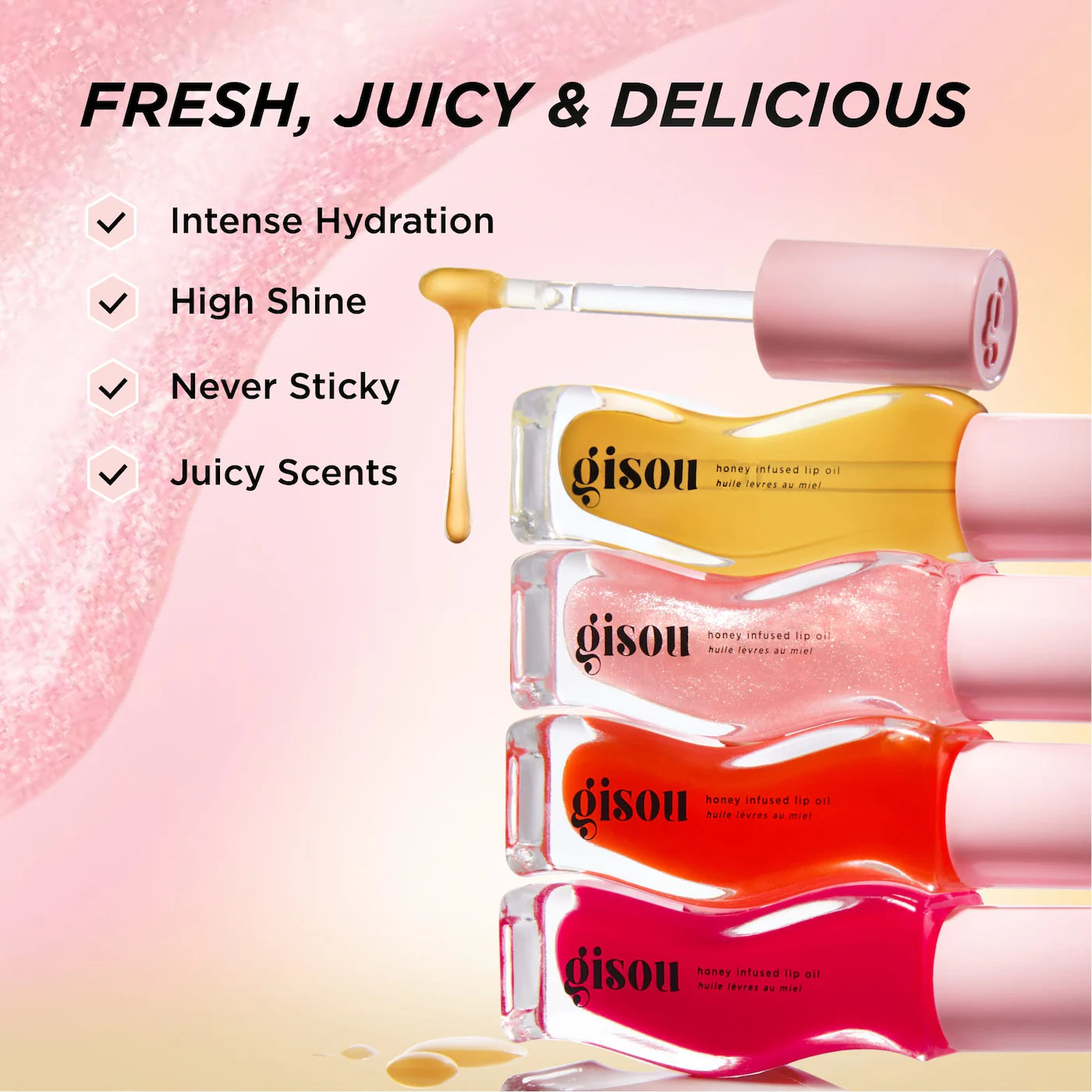 GISOU HONEY INFUSED HYDRATING LIP OIL