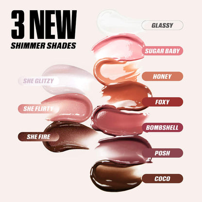 HUDA BEAUTY FAUX FILLER SHINY LIP GLOSS