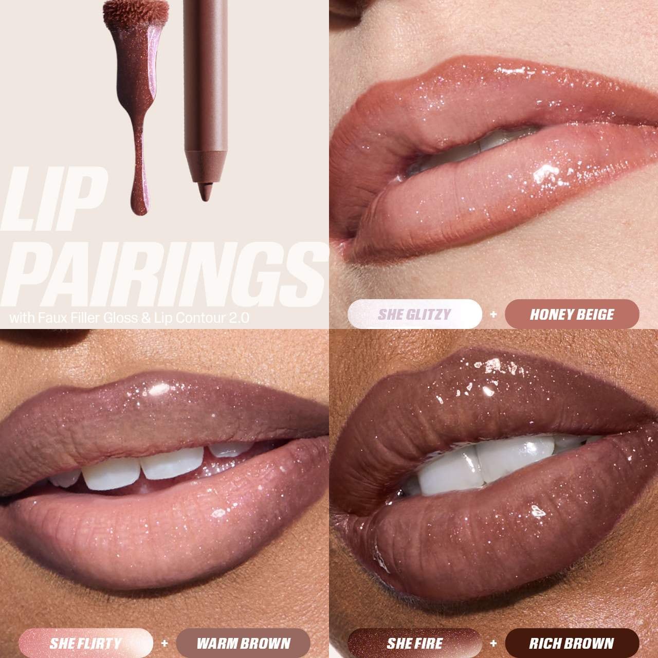 HUDA BEAUTY FAUX FILLER SHINY LIP GLOSS