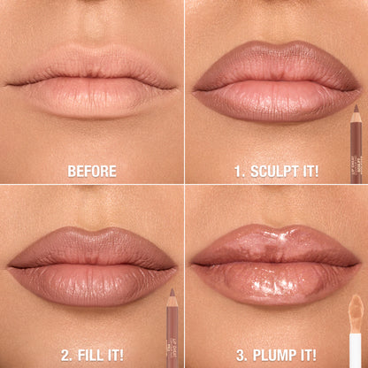 CHARLOTTE TILBURY SUPER NUDES LIP CHEAT DUO LIP LINER