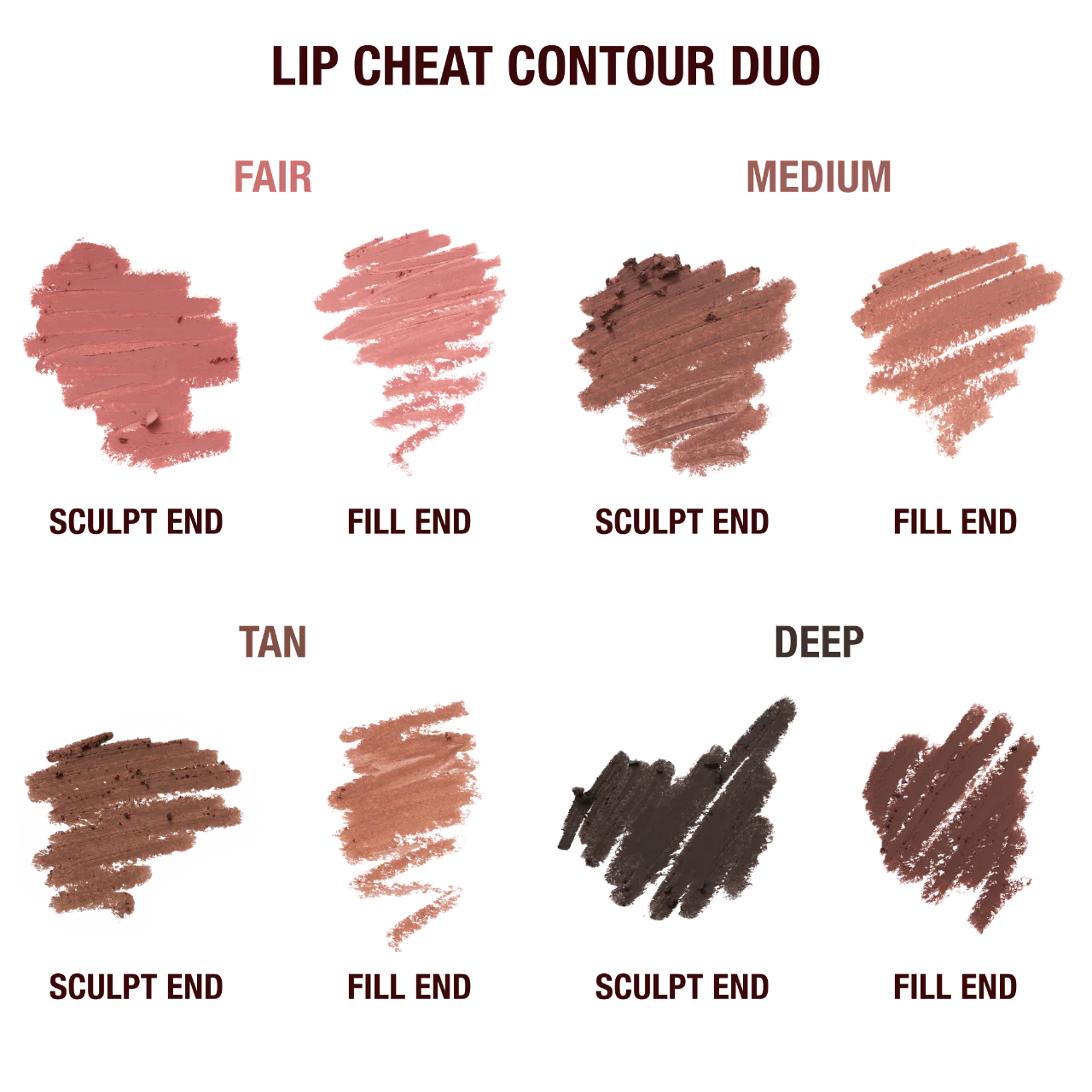 CHARLOTTE TILBURY SUPER NUDES LIP CHEAT DUO LIP LINER