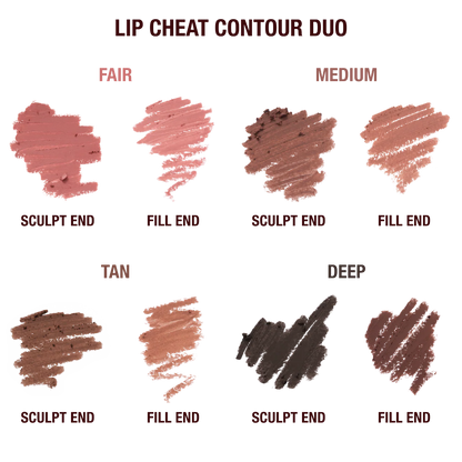 CHARLOTTE TILBURY SUPER NUDES LIP CHEAT DUO LIP LINER